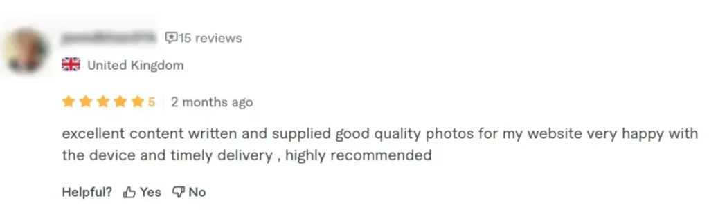 client testimonials for the best content writing agency 5